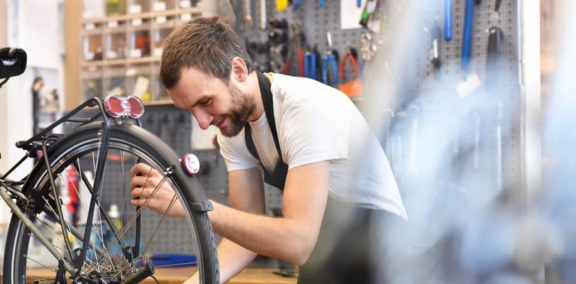 Werkplaats fietsbedrijf