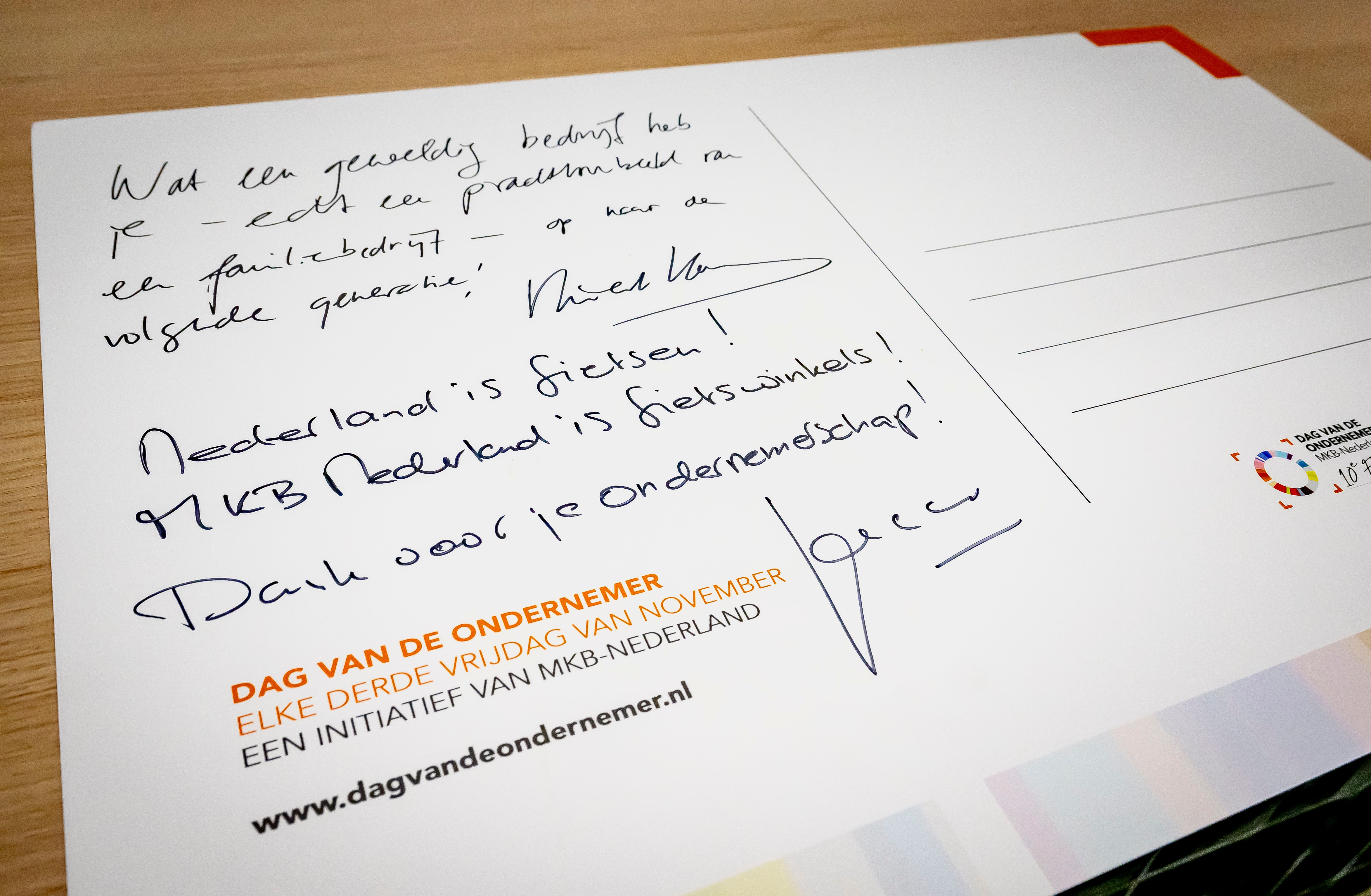 Bezoek demissionair minister Karremans en voorzitter van MKB Nederland Vonhof aan Arthur Wijtman