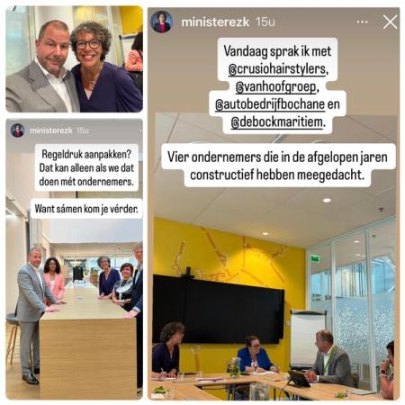 Thijs Bochane, minister Heleen Herbert