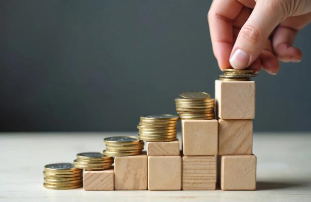 Geld op blokjes
