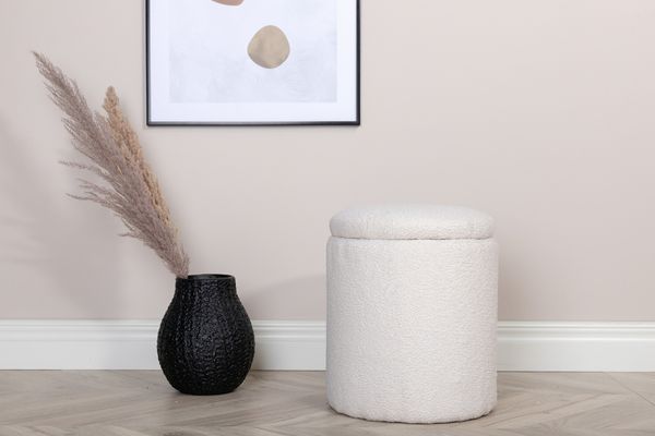 Limpen Puff Vit — Hemvaruhuset