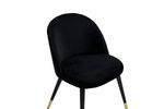 Velvet Matstol 2-pack Svart bild 7