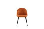Velvet Matstol 2-pack Rostig orange bild 1