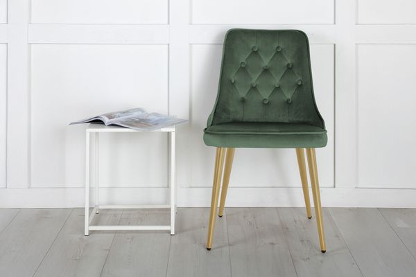 Velvet Deluxe Matstol 2-pack Grön — alternativ vy