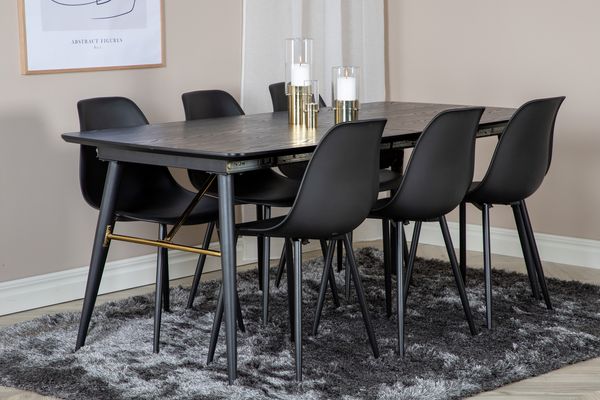 Gold Matbord Svart — Hemvaruhuset