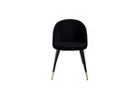Velvet Matstol 2-pack Svart bild 2