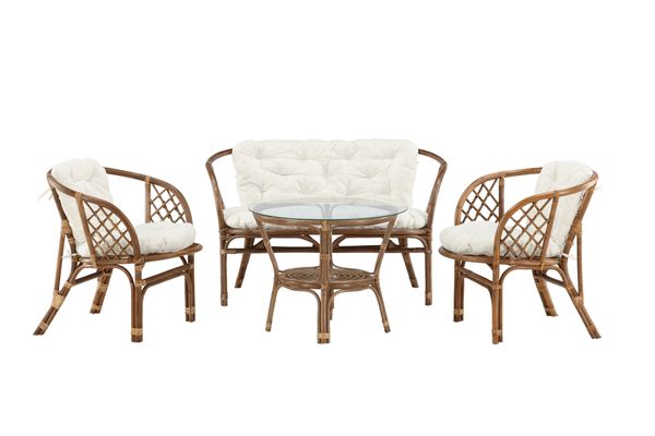 Wera Loungegrupp Mörk valnöt Mörk valnöt — Hemvaruhuset