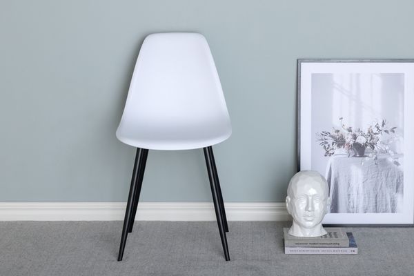 Polar Matstol 2-pack Vit i vit (plastic)