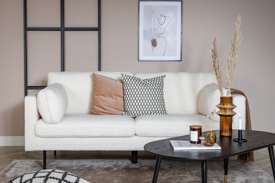 Boom 3-sits Soffa Vit