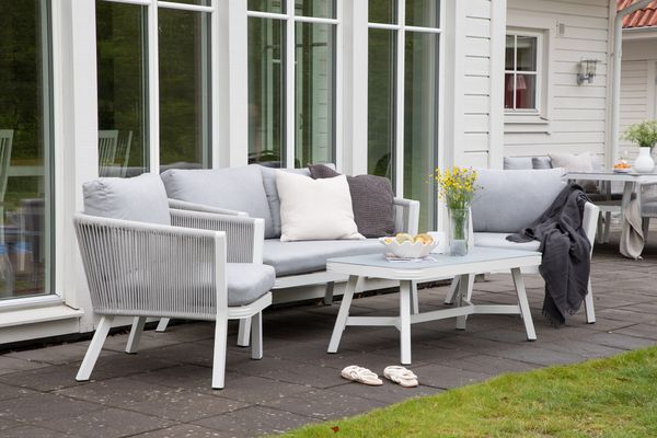 Virya Soffgrupp Grå Vit — Hemvaruhuset