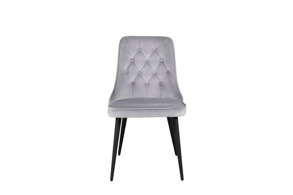 Velvet Deluxe Matstol 2-pack Ljusgrå — alternativ vy