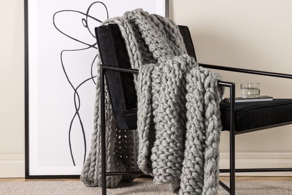 Kate Pläd Ljusgrå — Hemvaruhuset