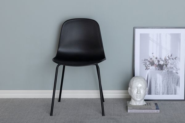 Arctic Matstol 2-pack Svart — Hemvaruhuset