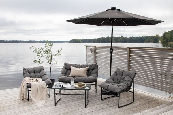 Sabal Parasoll Svart — Hemvaruhuset