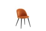 Velvet Matstol 2-pack Rostig orange bild 4