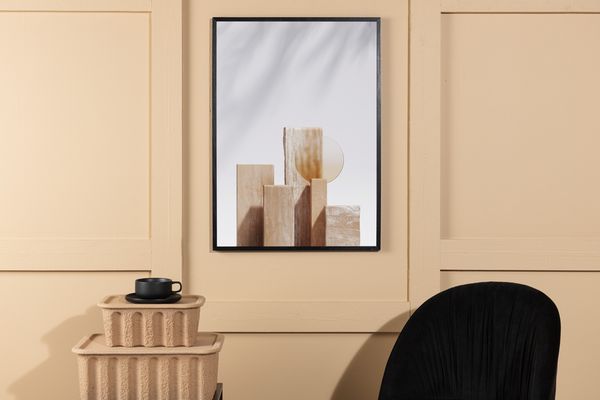 Wooden Blocks Posters Beige — alternativ vy