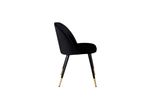 Velvet Matstol 2-pack Svart bild 4