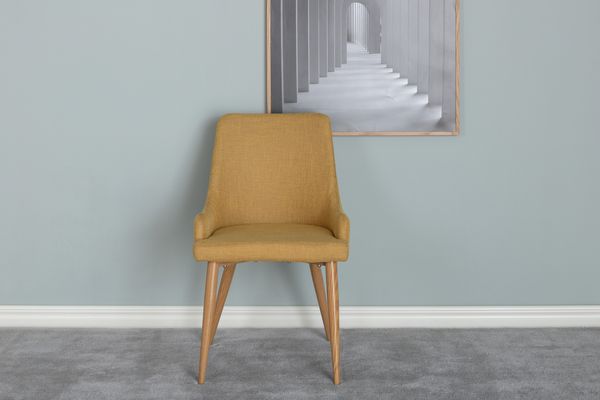 Plaza Matstol 2-pack Senapsgul — alternativ vy