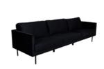 Zoom 3-sits Soffa Svart bild 4