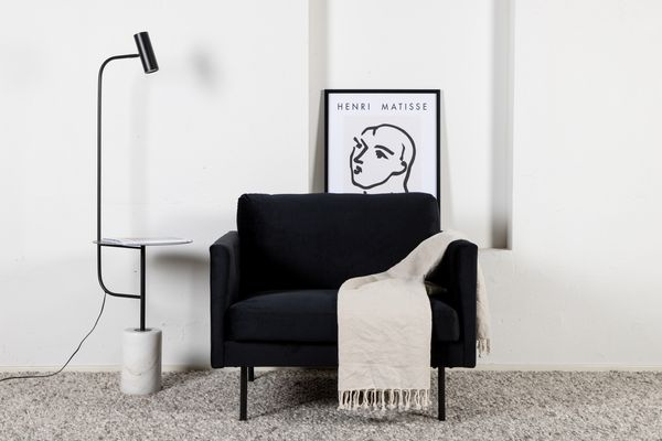 Zoom Fåtölj Svart — Hemvaruhuset