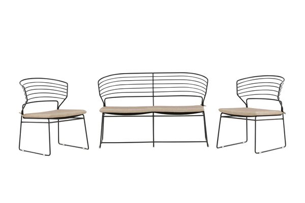 Milano Soffgrupp Svart — Hemvaruhuset