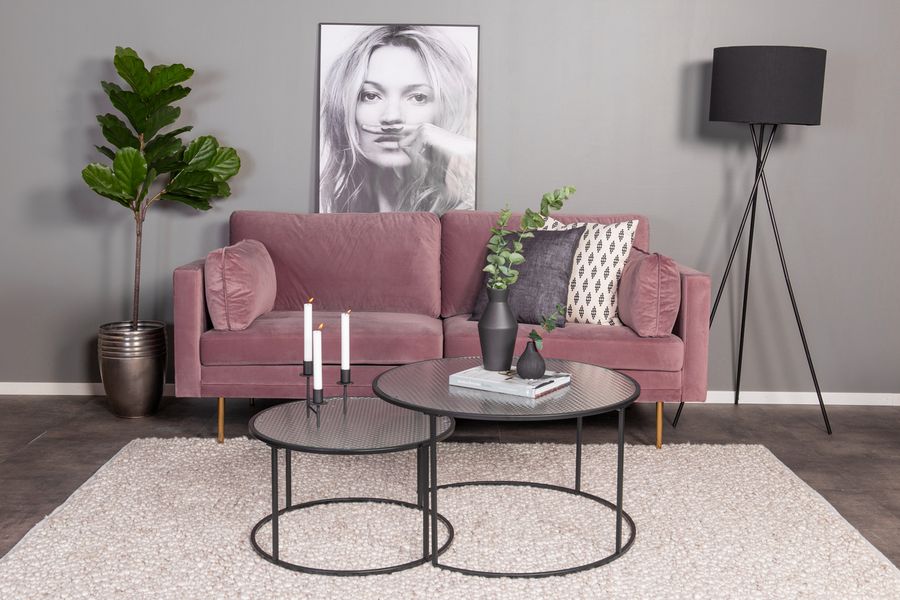 Boom 3-sits Soffa Rosa