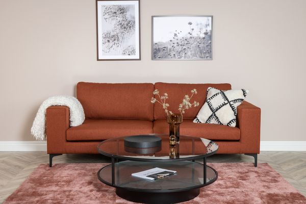 Bolero 3-sits Soffa Röd — Hemvaruhuset