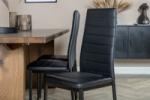 Slim Matstol 2-pack Svart bild 7