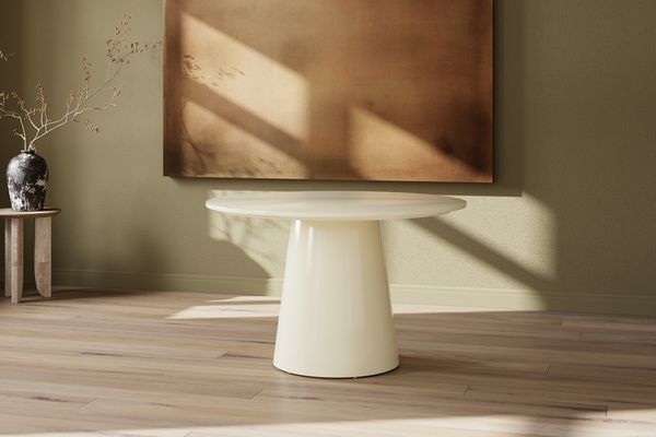 Lanzo Matbord Ø120 Beige i beige