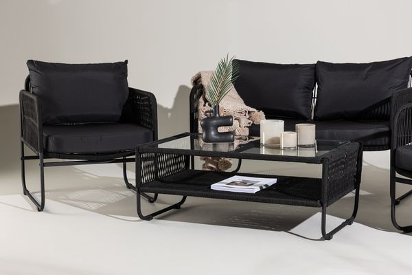 Utah Soffgrupp Svart — alternativ vy