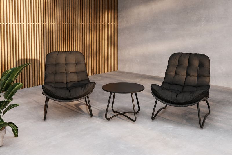 Cala Lounge Set Antracit - Alternate view