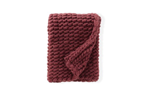 Kate Pläd Vinröd — Hemvaruhuset