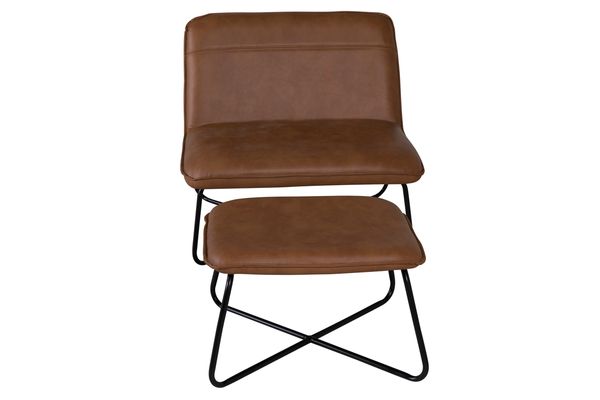 X Loungefåtölj Brun — alternativ vy