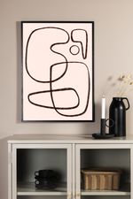 Line art Posters Vit bild 4