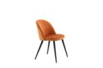 Velvet Matstol 2-pack Rostig orange bild 5