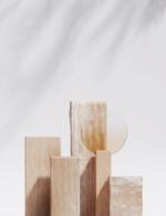 Wooden Blocks Posters Beige bild 1