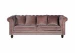 Velvet 3-sits Soffa Rosa bild 1