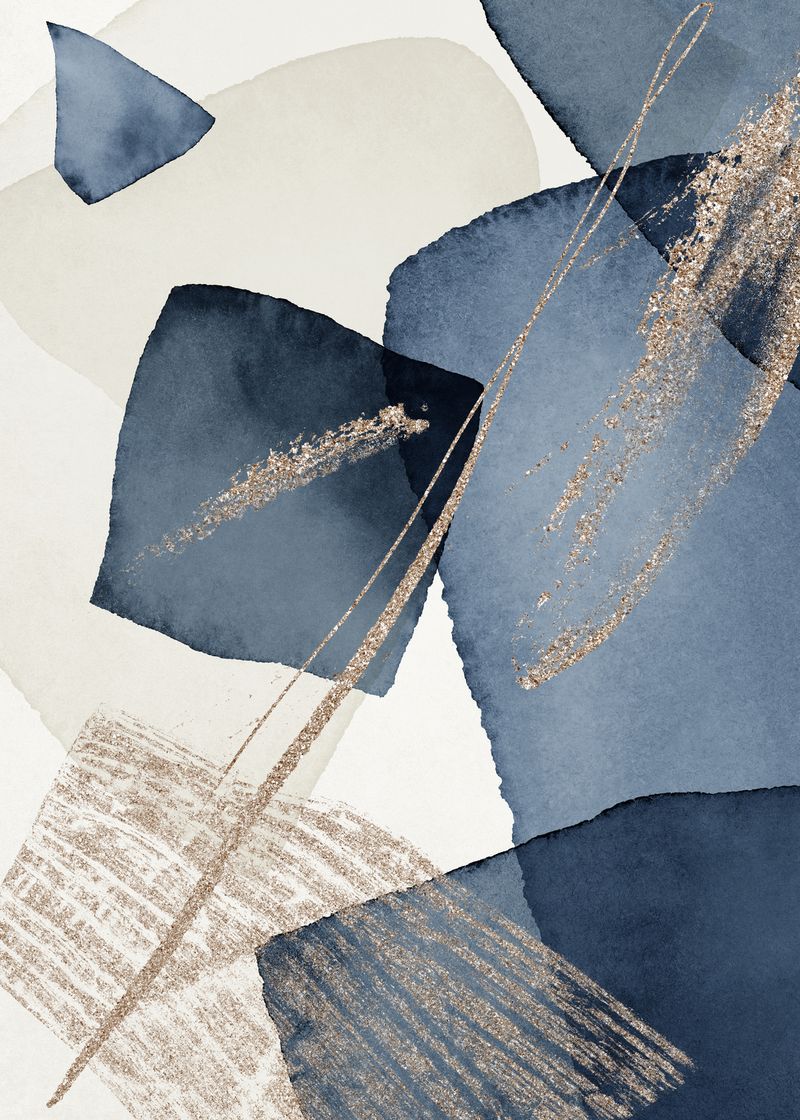 Blue Swirl Posters - Alternate view