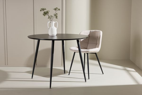 Plaza Matbord Svart i svart