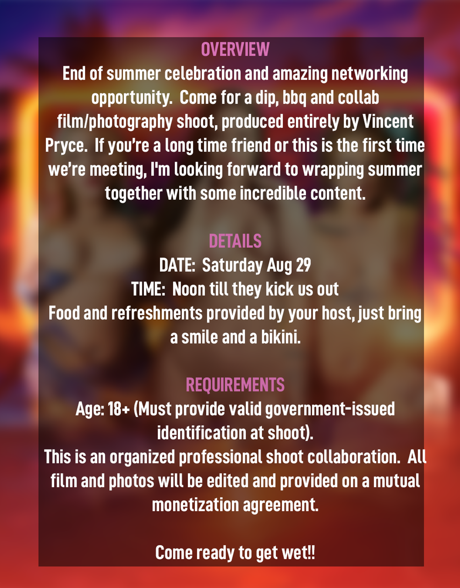 Totally Naked Pool Party — full details
