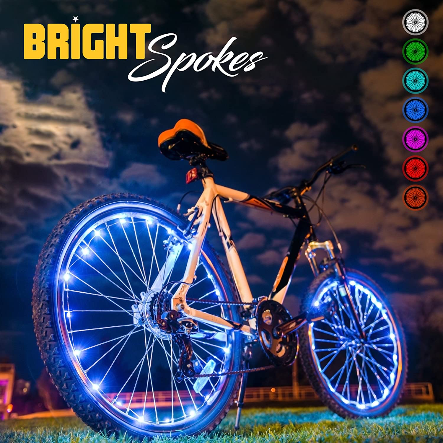 1 Pc Durable Bike Wheel Light Nachtfahrlicht Reifenlicht für Fahrrad 