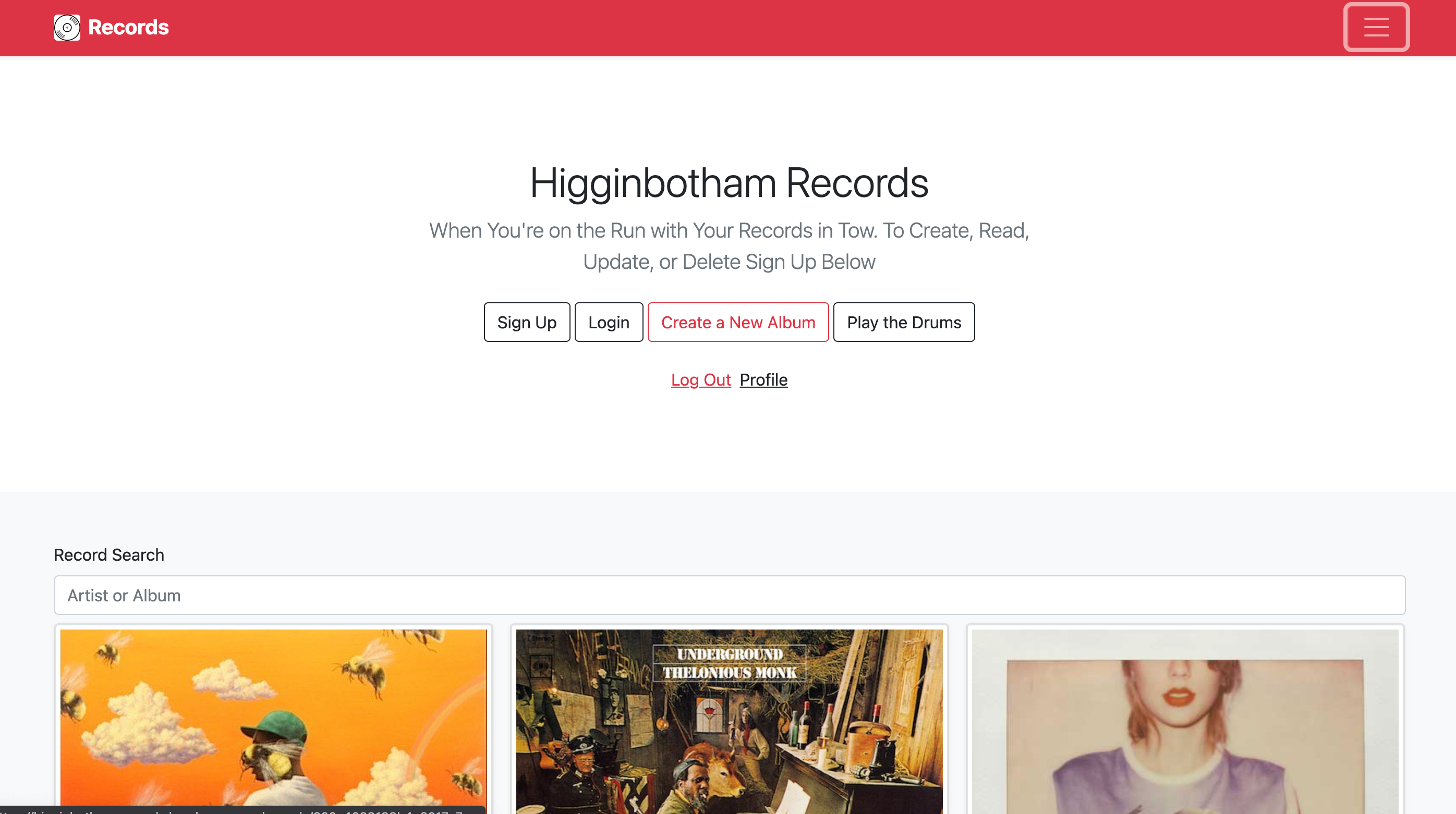 Higginbotham Records
