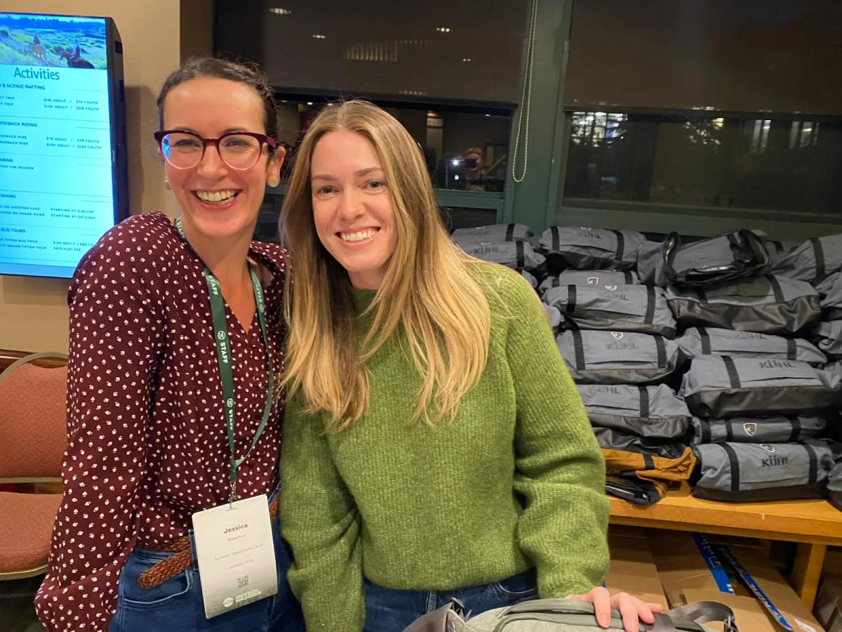 Jessica Weeman with a collaborator of Weemston Consulting