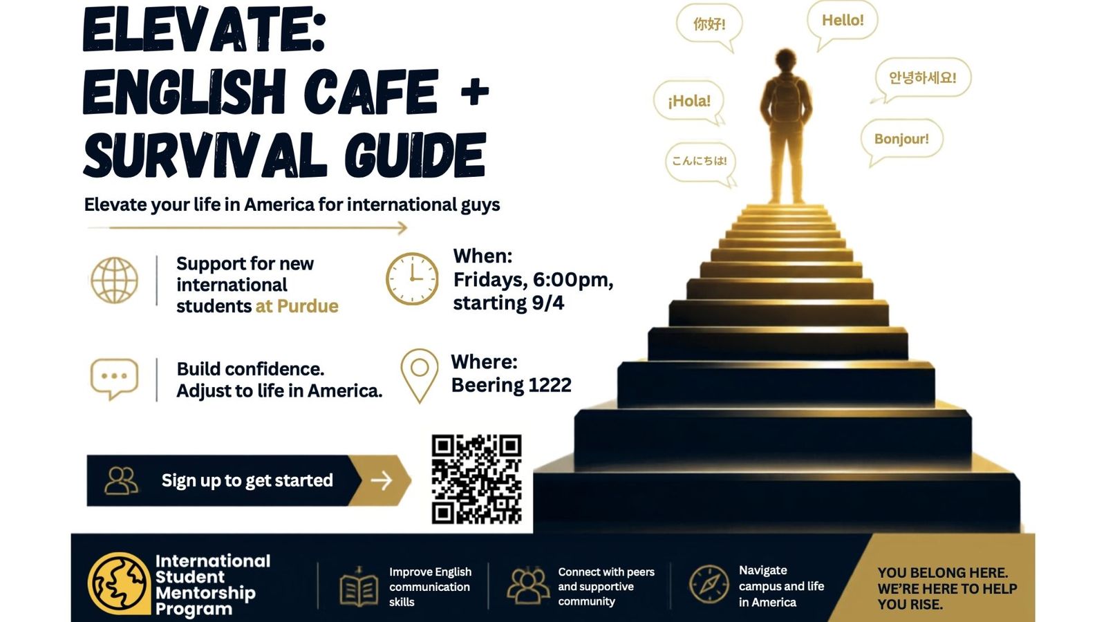 Elevate: English Cafe + Survival Guide