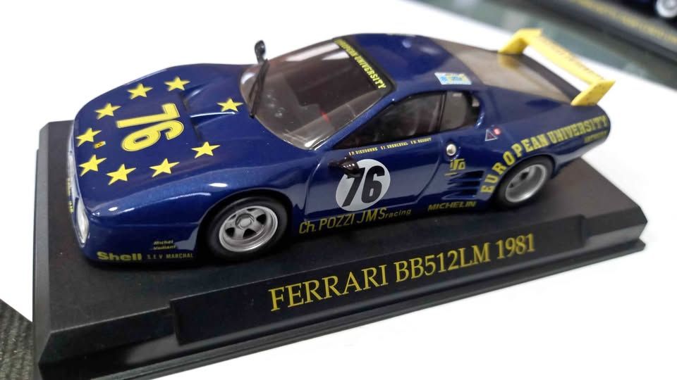 1:43 Ferrari BB512 LM Diecast Model Car - Blue #76
