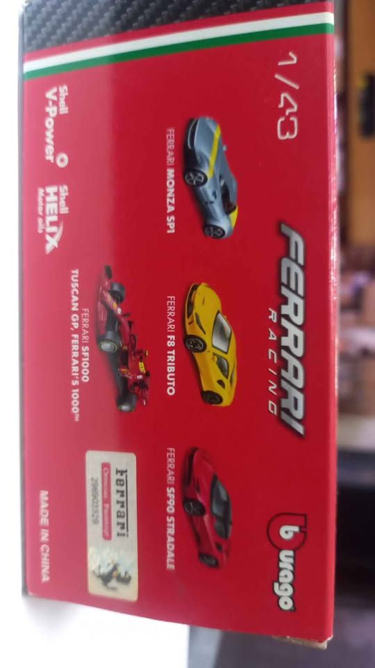Bburago 1/43 F1 Ferrari SF1000 Leclerc #16 Tuscan GP 1000th Race view 3