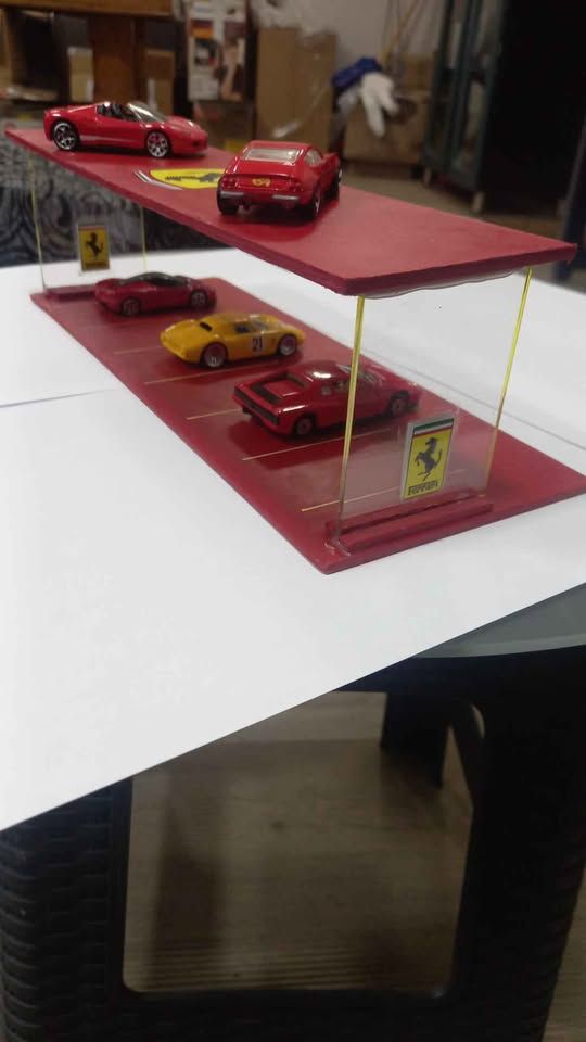 Ferrari Diorama stand and cars view 2