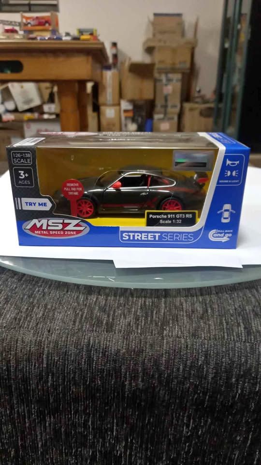 MSZ 1:26-1:38 Porsche 911 GT3 RS - black- die cast - R200