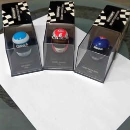 Minichamps 1:8 Scale F1 Helmet Collection - Set of 3 - Mika Salo(1998), Johnny Herbert(1998), Pedro Paulo Diniz(1998)
