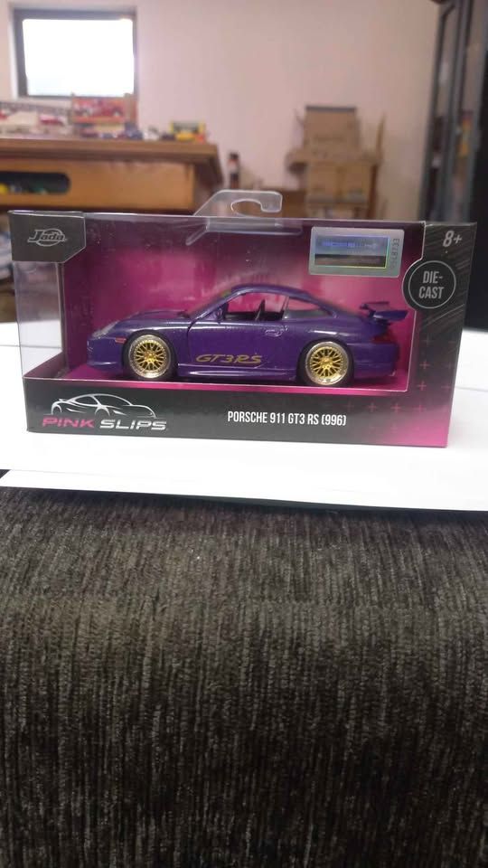 Jada Pink slips 1:32 Porsche 911 GT3 RS (1996) die cast R200